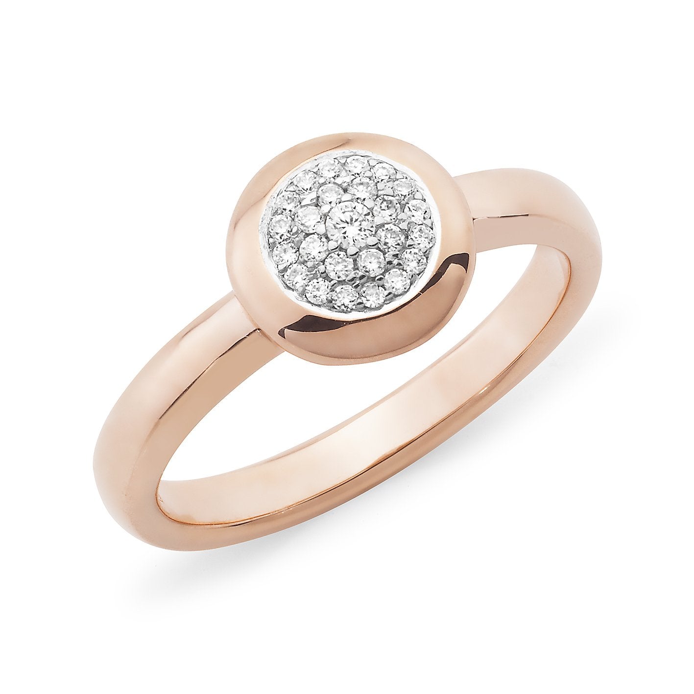 0.12ct Diamond Pave Dress Ring in 9ct Rose Gold