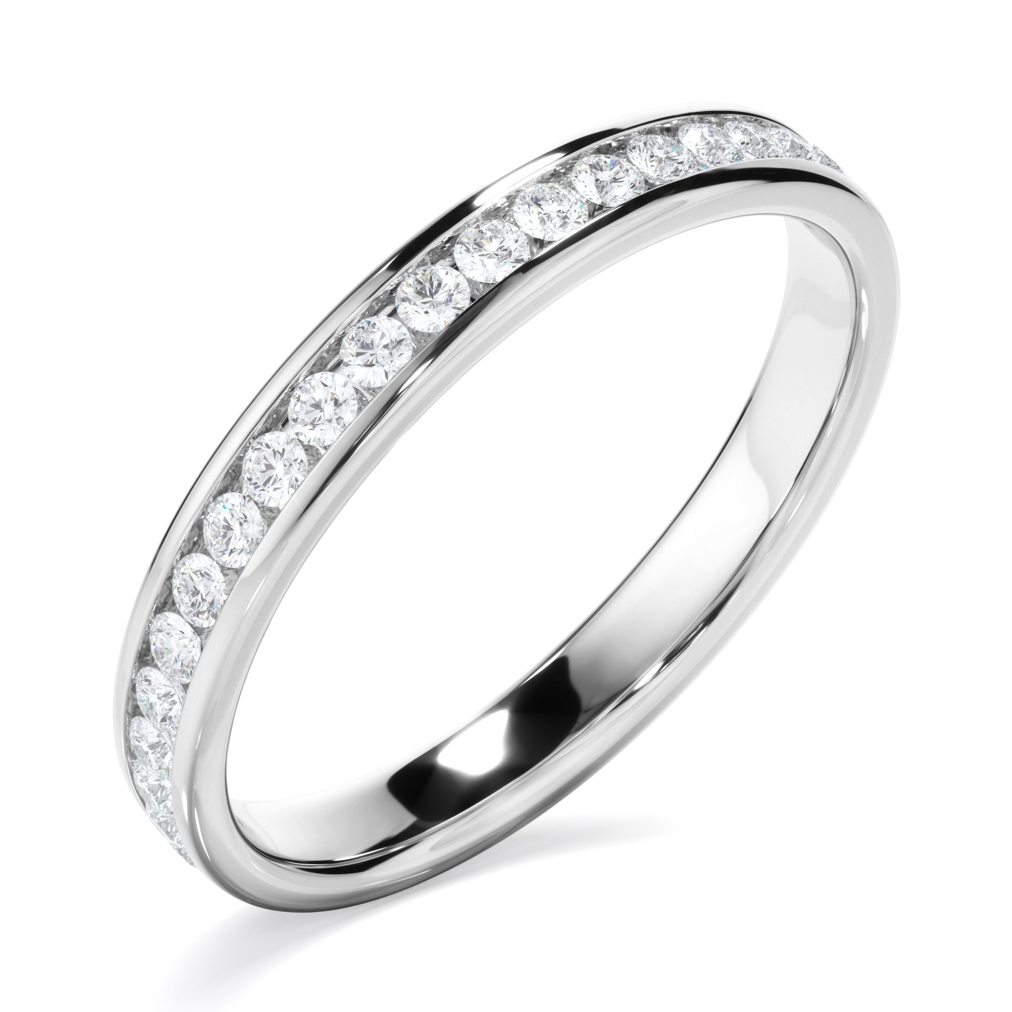 Diamond Channel Set Eternity Wedding Ring