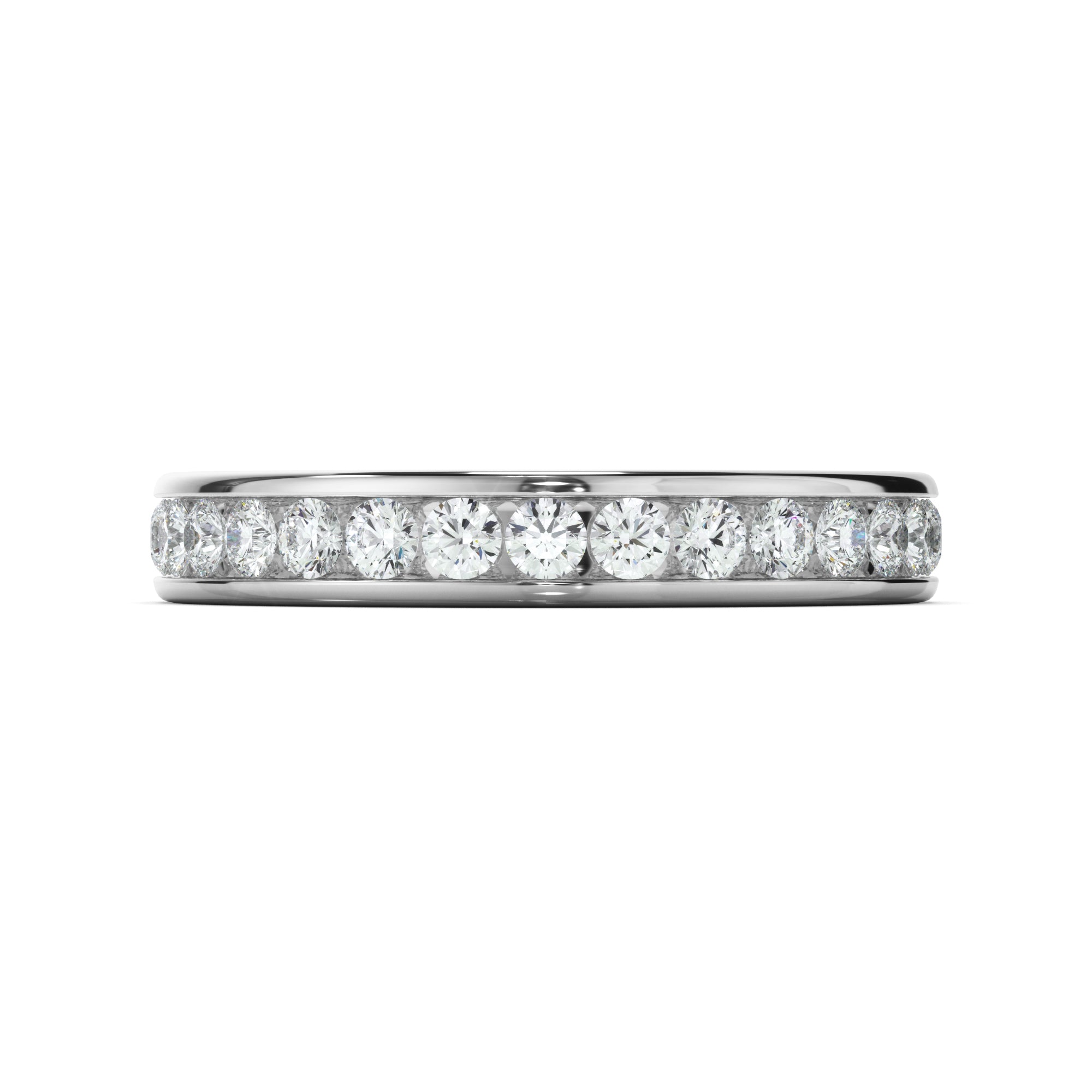 Diamond Channel Set Eternity Wedding Ring