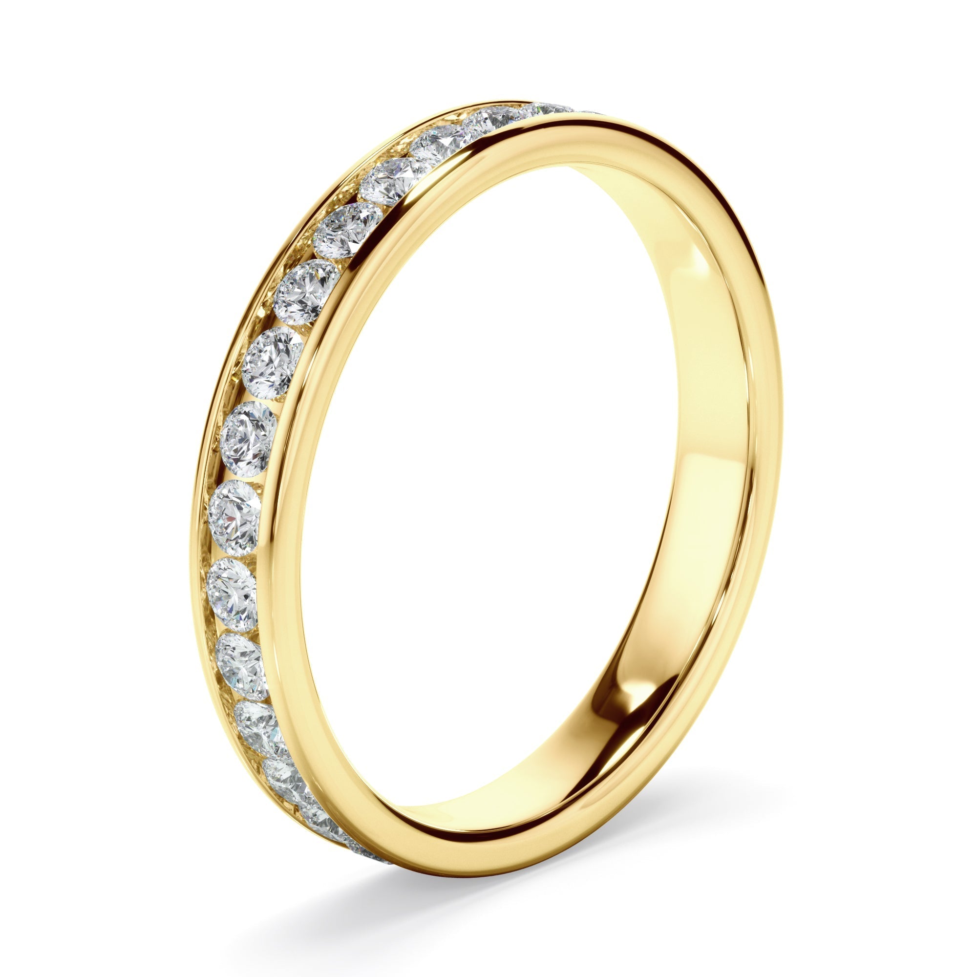 Diamond Channel Set Eternity Wedding Ring