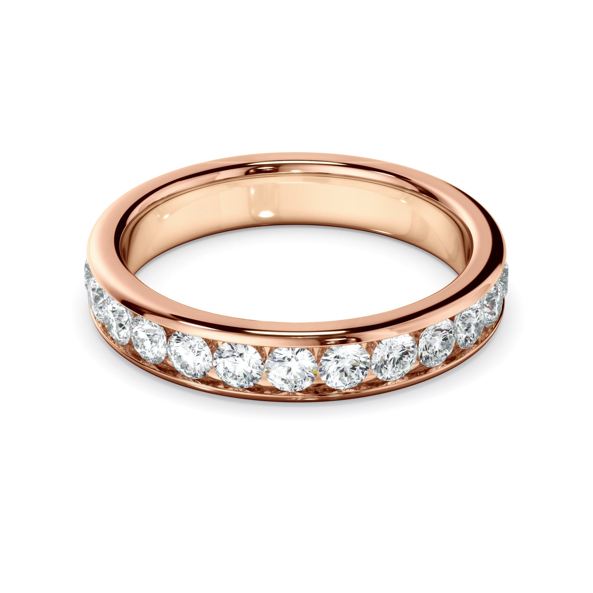 Diamond Channel Set Eternity Wedding Ring