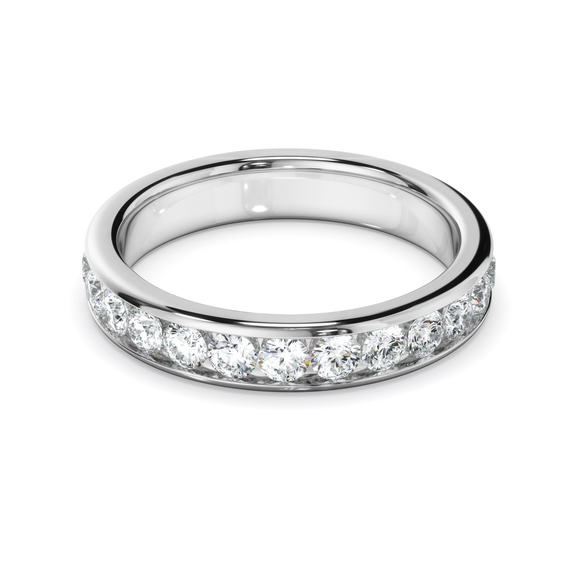 Diamond Channel Set Eternity Wedding Ring