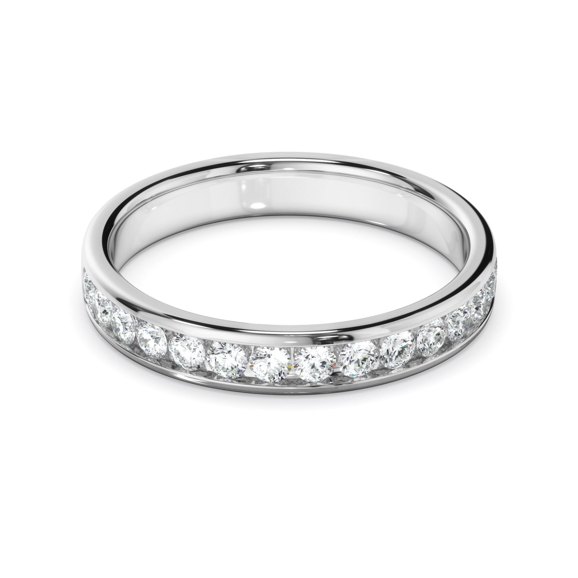 Diamond Channel Set Wedding Ring