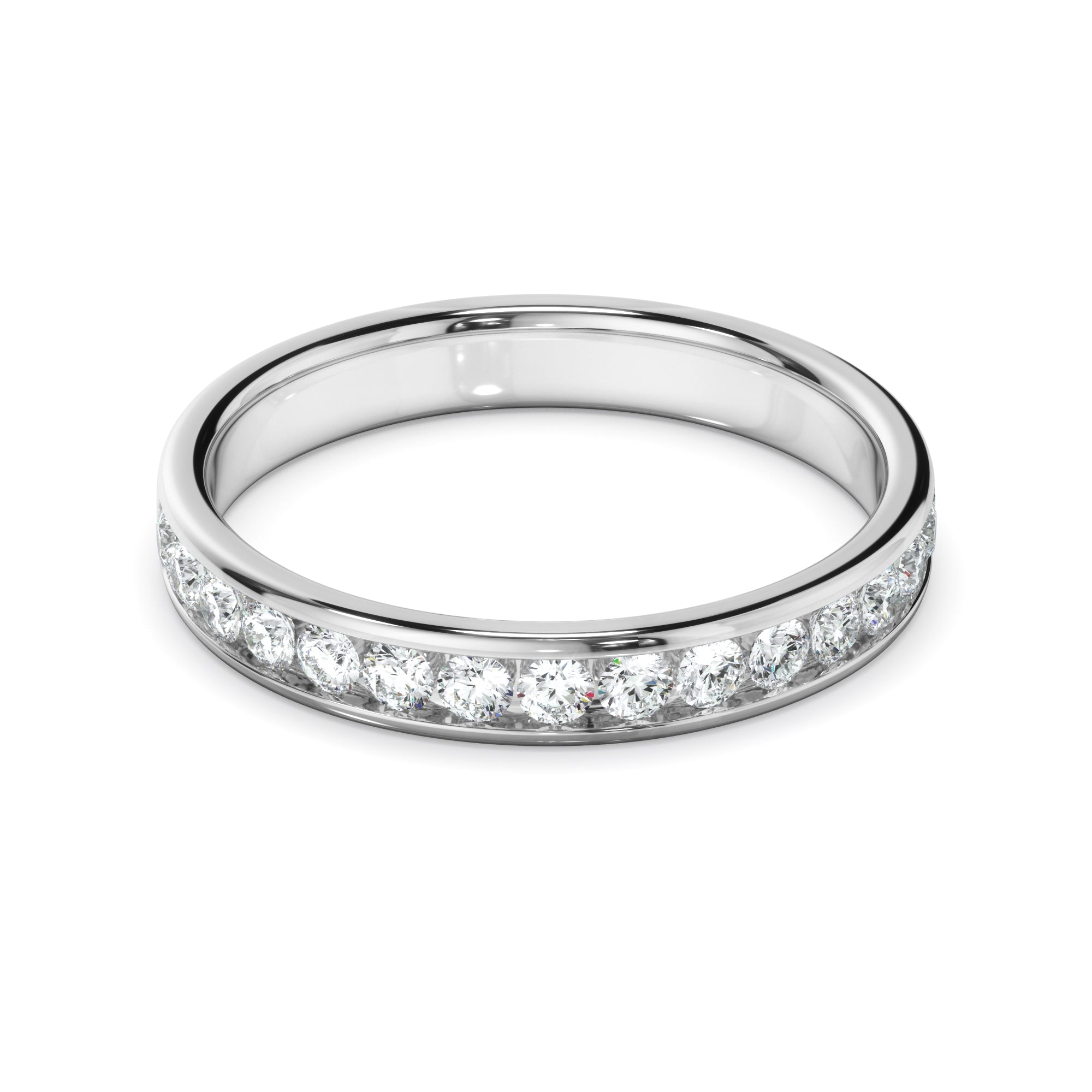 Diamond Channel Set Wedding Ring