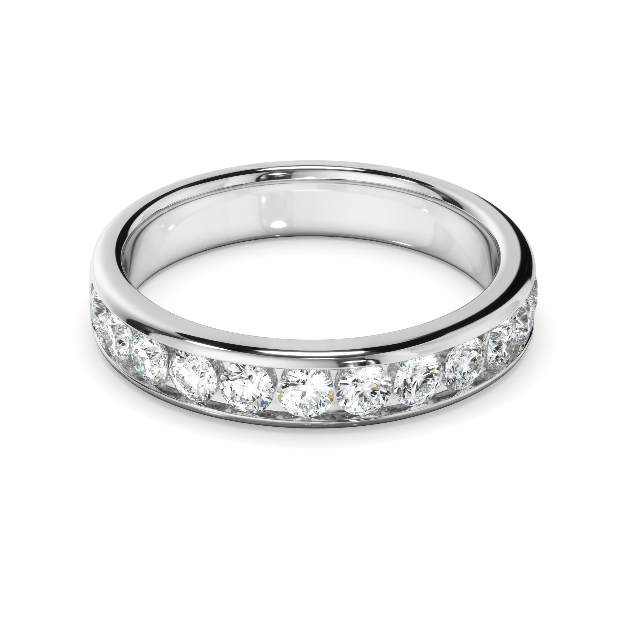 Diamond Channel Set Wedding Ring