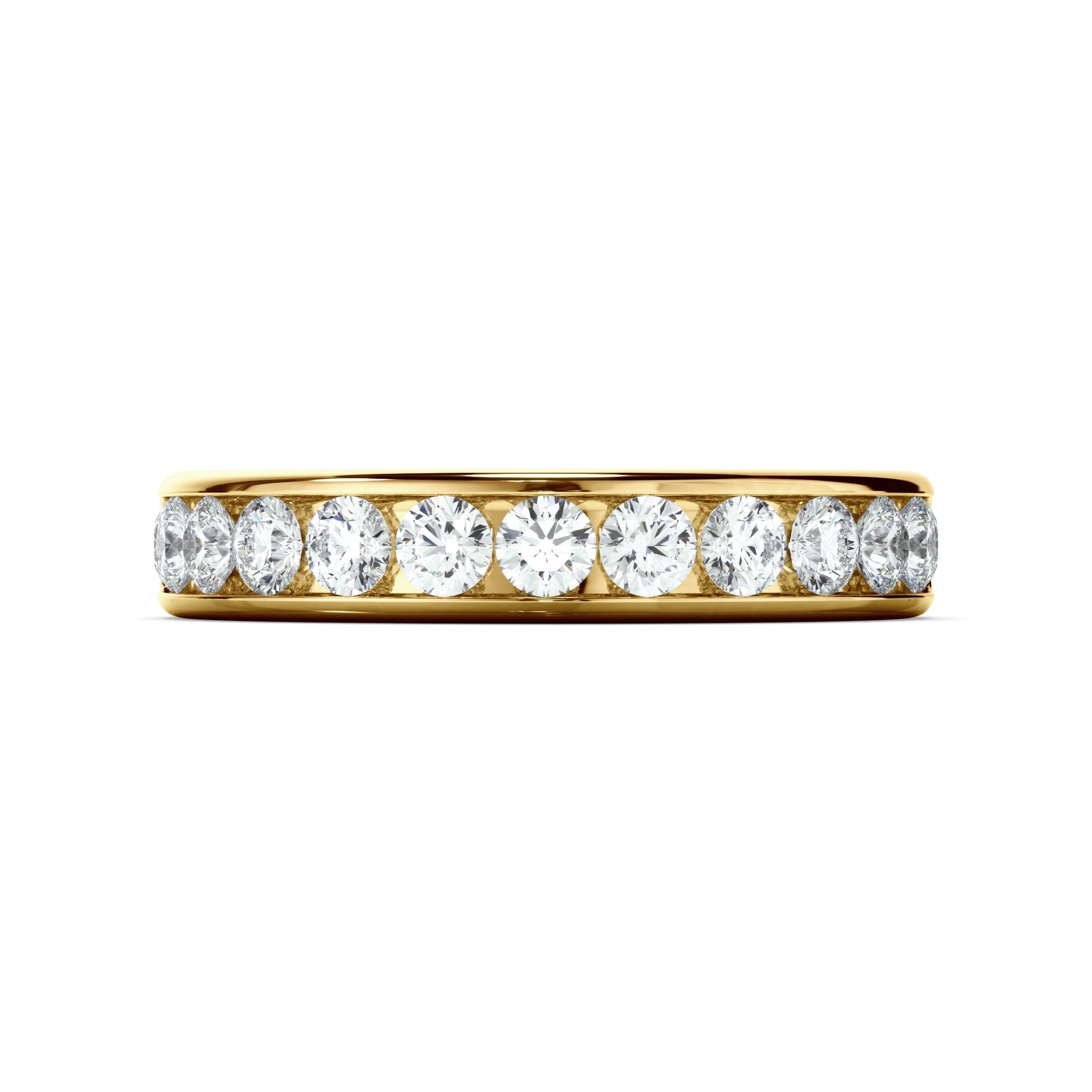 Diamond Channel Set Wedding Ring