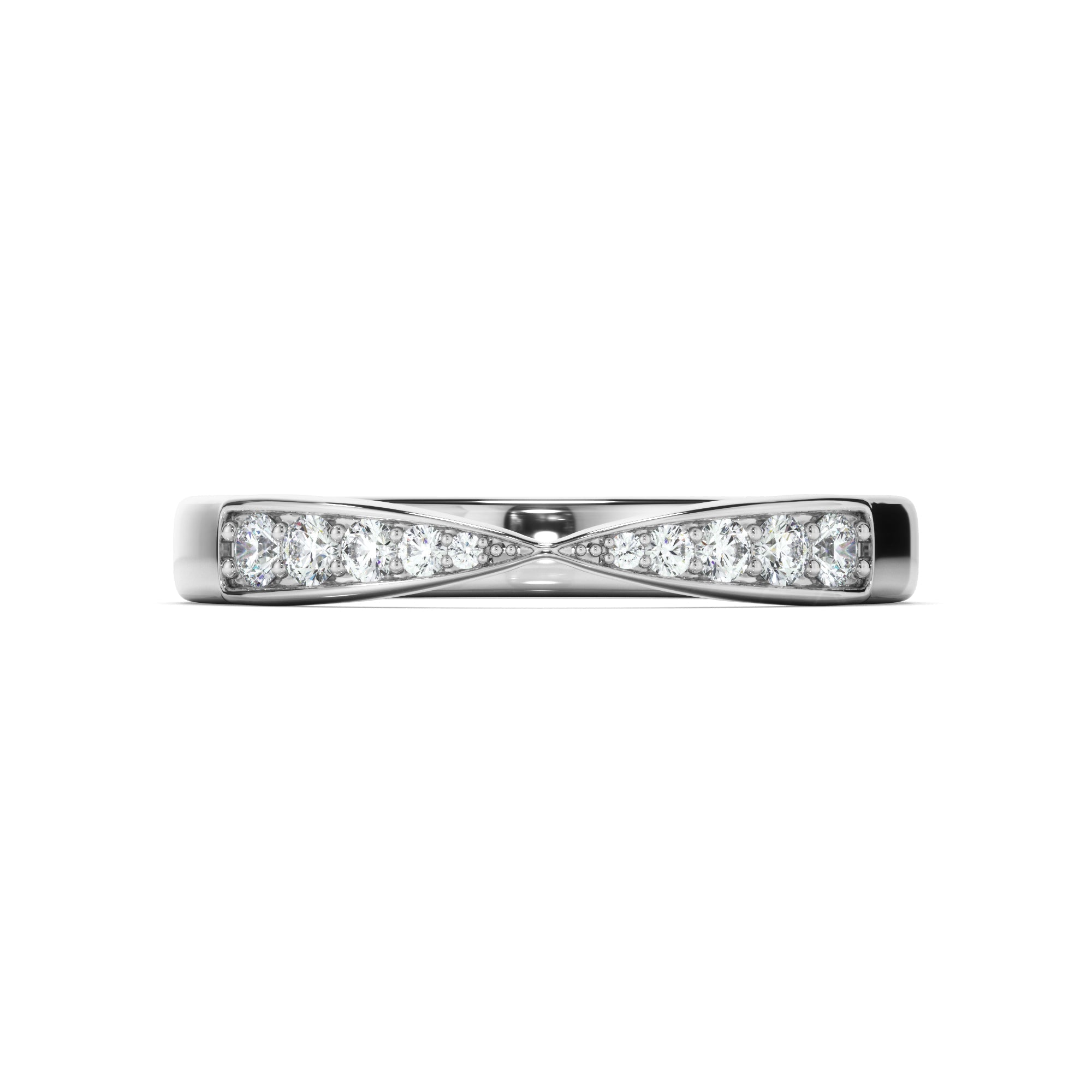 Diamond Tapered Wedding Ring