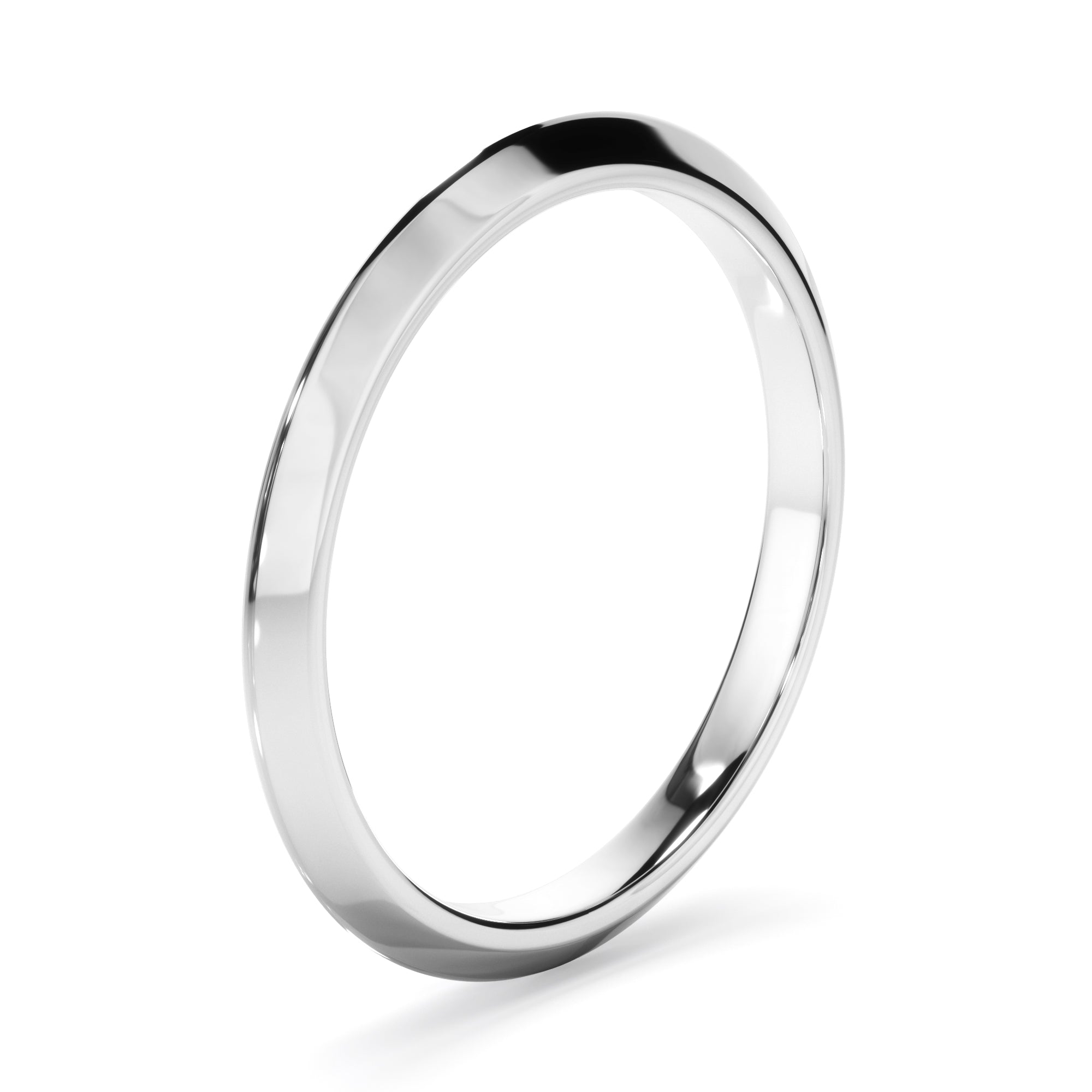 Plain Knife Edge Wedding Ring