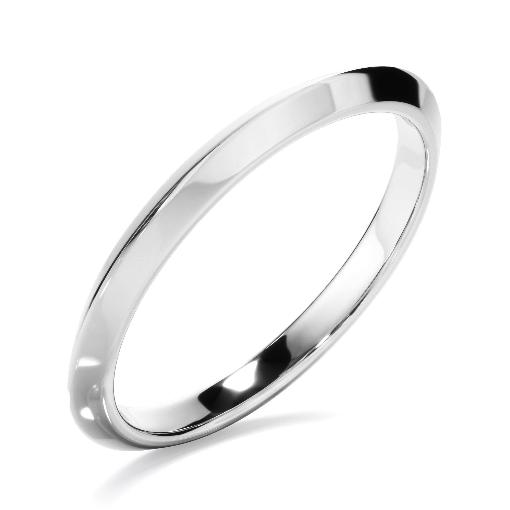 Plain Knife Edge Wedding Ring